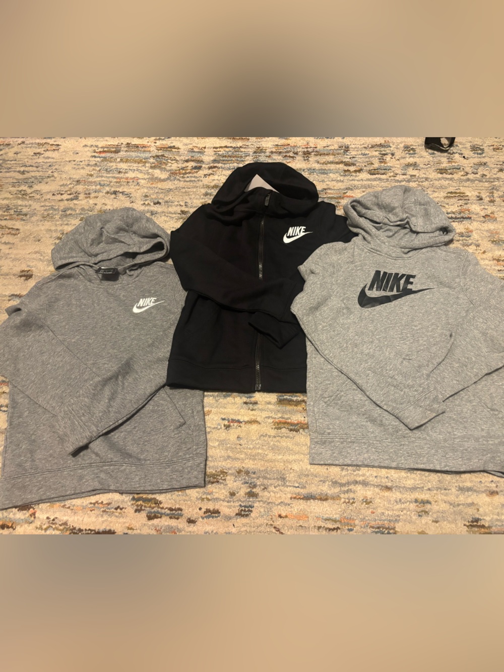 Nike Gray and Black Hoodie Bundle